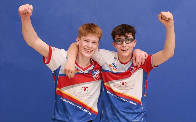 Valentin Fischer (links) und Oskar Schimmel haben Heimrecht. GB-Foto: gb