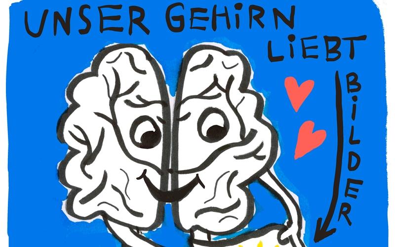 „Visual Recording“ basiert auf der Annahme, dass Menschen den Großteil der Wahrnehmung über die Augen machen und sich Gemaltes besser merken können. GB-Foto: gb