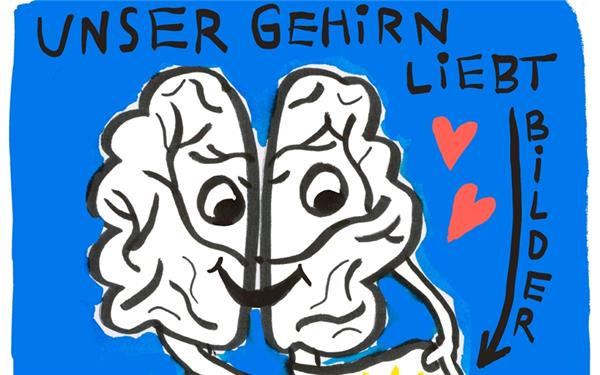 „Visual Recording“ basiert auf der Annahme, dass Menschen den Großteil der Wahrnehmung über die Augen machen und sich Gemaltes besser merken können. GB-Foto: gb