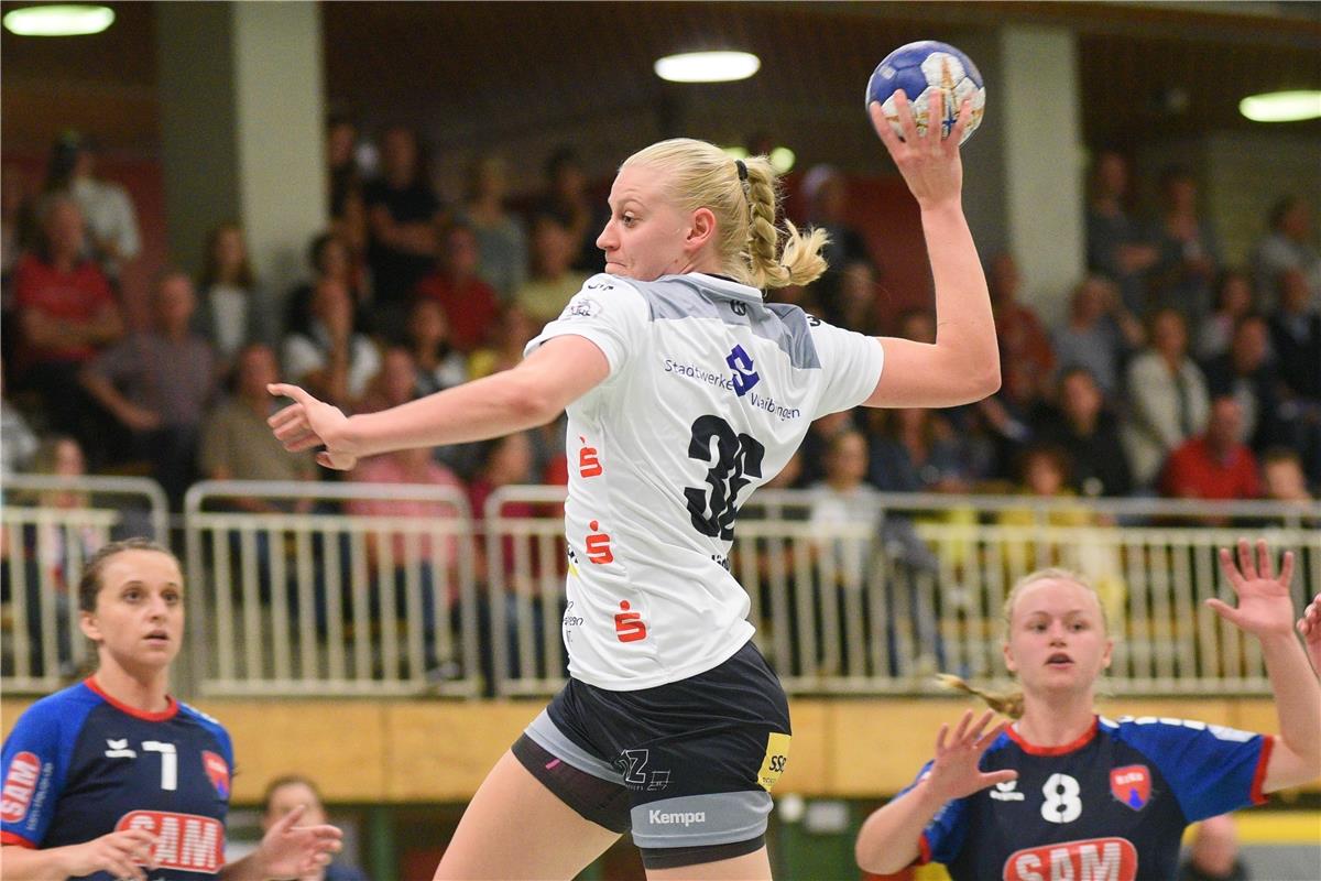 Vivien Jaeger (Waiblingen Tigers #36)  SG H2Ku Herrenberg, Handball, Ligaspiel, ...