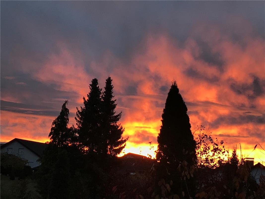 Von seinem Nufringer Balkon in Richtung Kuppingen/Oberjesingen knipste Lothar Ka...