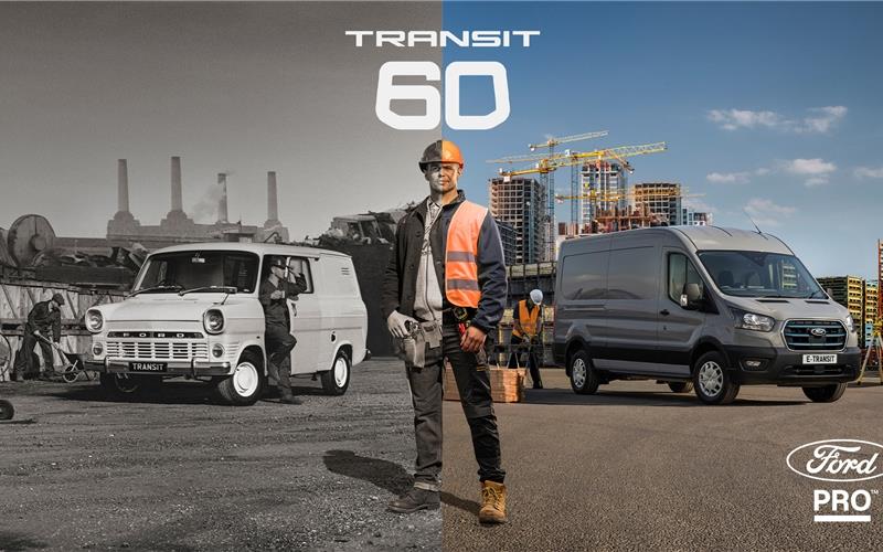 Vor 60 Jahren rollte der erste Ford Transit vom Band. Heute gibt es die Transporter auch elektrifiziert.GB-Foto