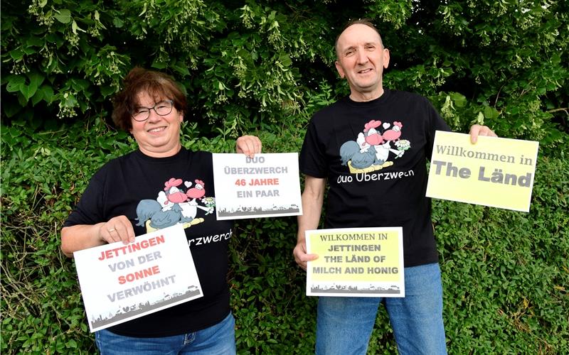 Waltraud und Karl-Heinz Renschler aus Sindlingen sind gerngesehene Kabarett-Gäste.GB-Foto: Holom