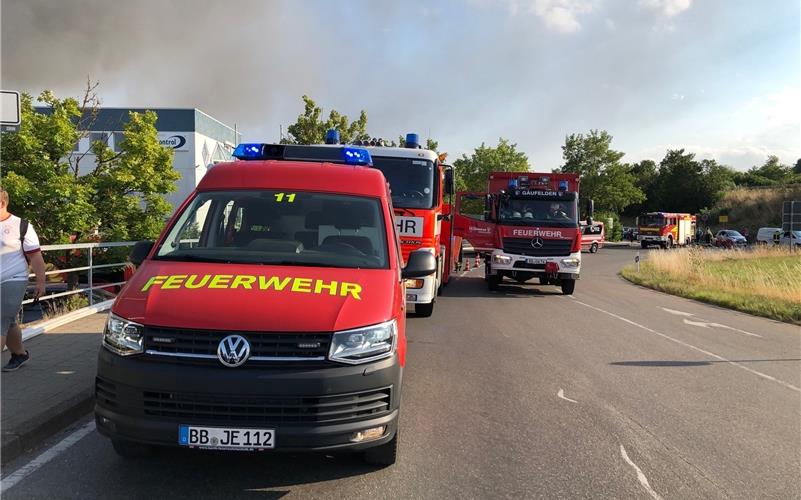 Großbrand bei der Fleisch- und Wurstfabrik Meister in Nebringen