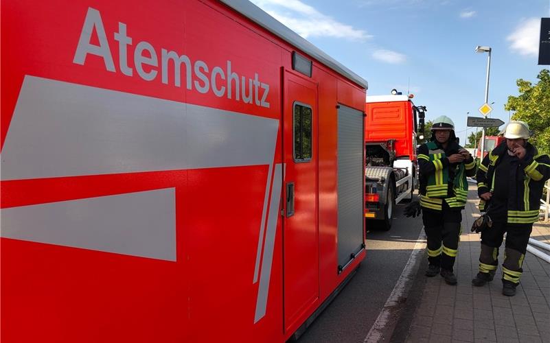 Großbrand bei der Fleisch- und Wurstfabrik Meister in Nebringen