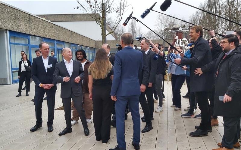 Bundeskanzler Olaf Scholz weilt heute im Landkreis Böblingen