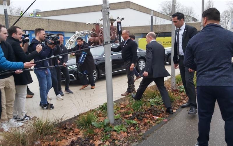 Bundeskanzler Olaf Scholz weilt heute im Landkreis Böblingen