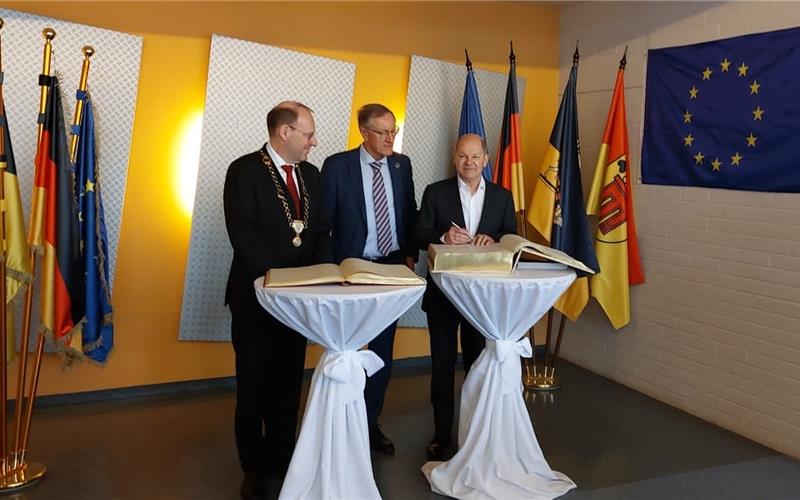 Bundeskanzler Olaf Scholz weilt heute im Landkreis Böblingen