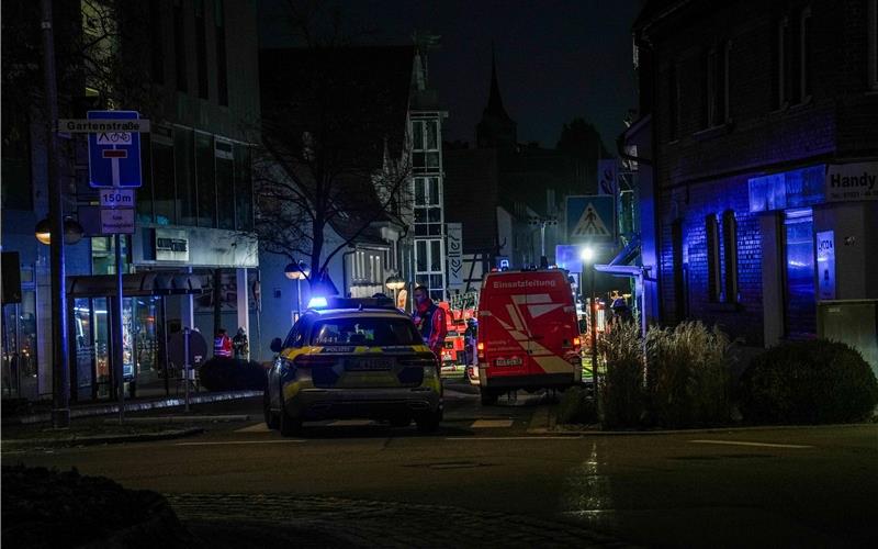 Brand in der Sindelfinger Innenstadt: Feuerwehr im Einsatz