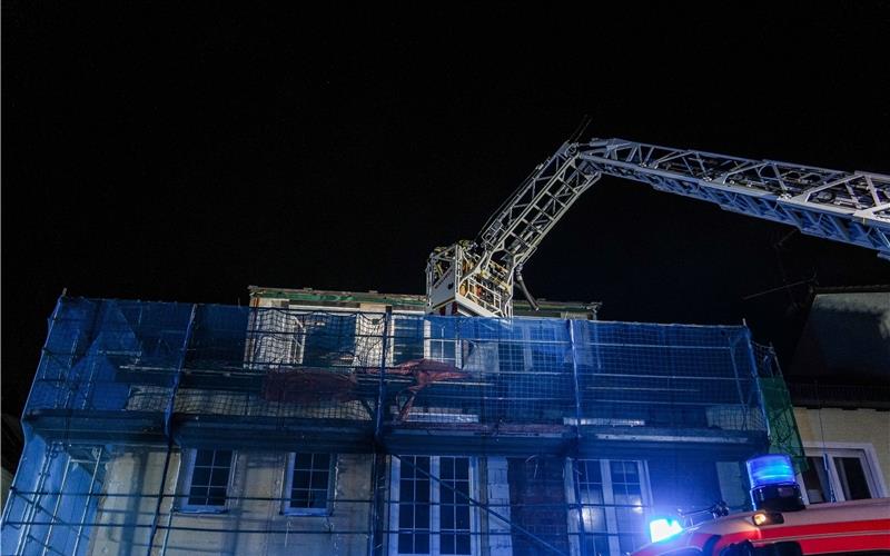 Brand in der Sindelfinger Innenstadt: Feuerwehr im Einsatz