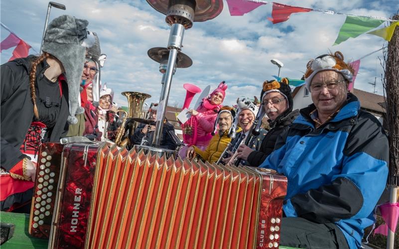 Bilder vom ersten Fasnetsumzug durch Rohrau