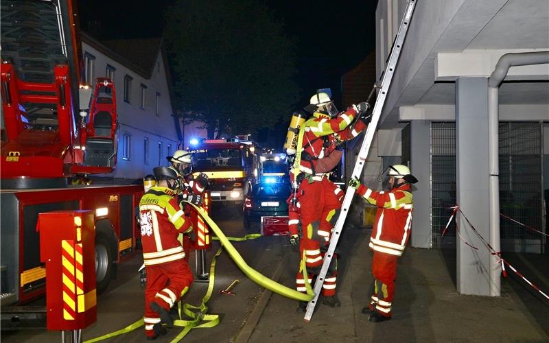 Dramatische Szenen bei Brand in Leonberger Flüchtlingsheim