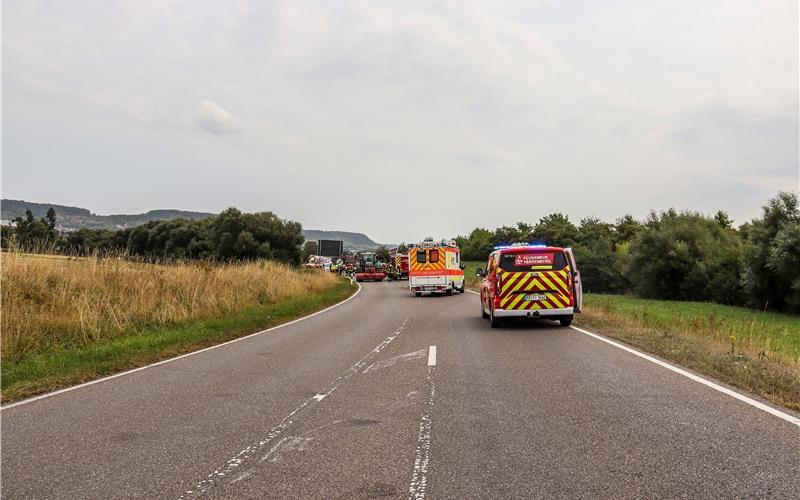 Auf der Südumfahrung Gültstein: Großeinsatz nach Unfall