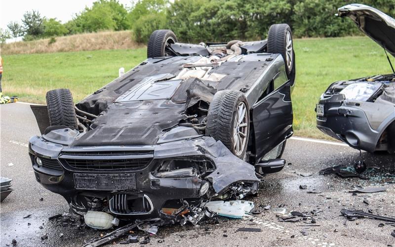 Auf der Südumfahrung Gültstein: Großeinsatz nach Unfall