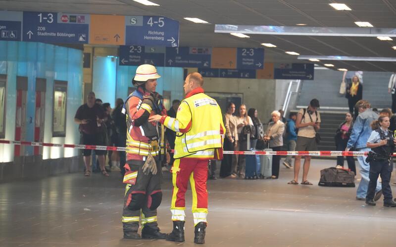 Ammoniakhaltiger Stoff sorgt für Teilsperrung im Böblinger Bahnhof
