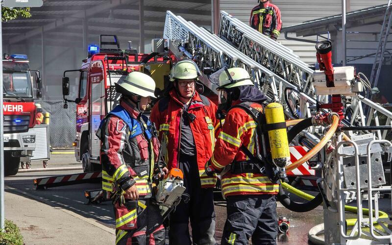 Brand in Tauchshop fordert am Donnerstag in Holzgerlingen vier Verletzte