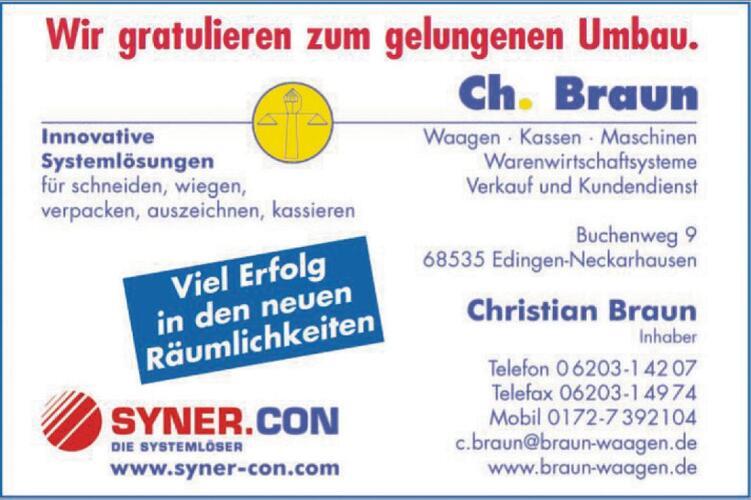 Moderner Laden mit SB-Bereich