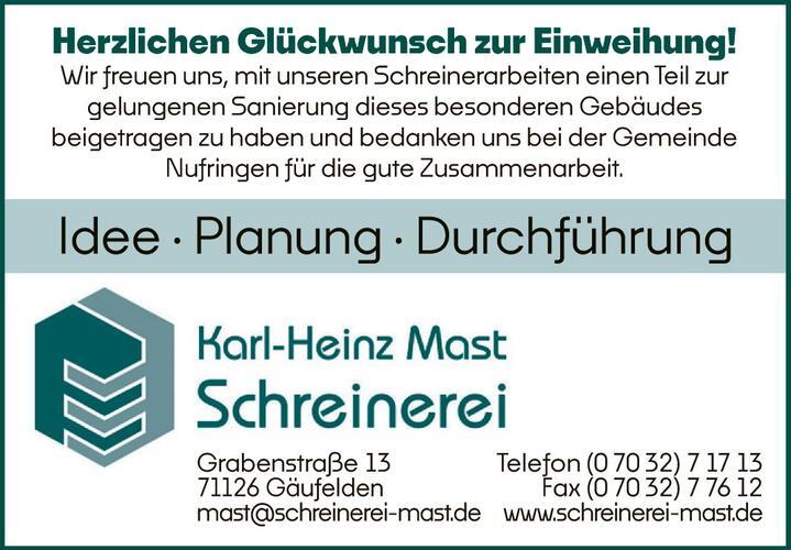 „Schmuckkästchen“ wird wieder eingeweiht
