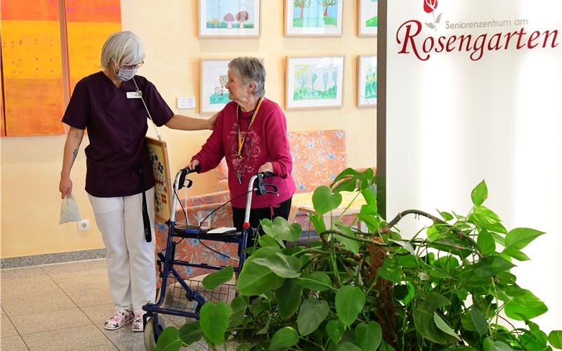 Wer im Pflege- und Gesundheitswesen arbeitet, wie hier im Bondorfer Rosengarten, muss inzwischen geimpft sein. GB-Foto (Archiv): Holom