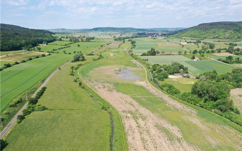 Wiedervernässte Ackerflächen im Ammertal. GB-Foto: Regierungspräsidium Tübingen