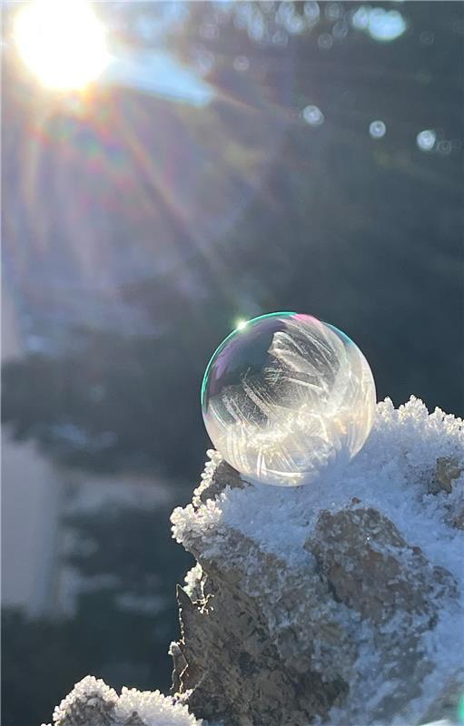 Winterbild – aufgenommen in Mönchberg.  Von Cornelia Rinkert aus Herrenberg.