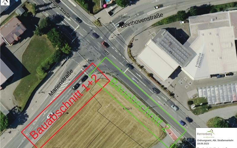 Großbaustelle am Stadtein- und ausgang