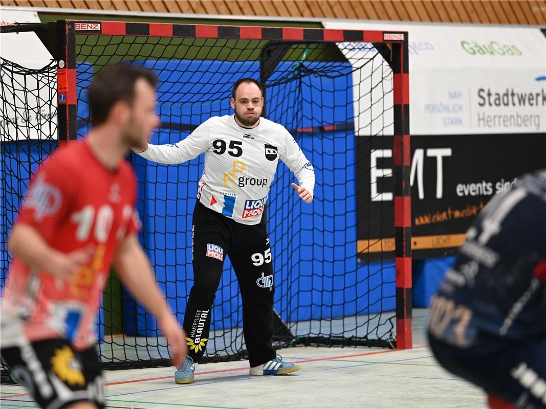 Yannik Ruhland (TSV Blaustein, #95)  SG H2Ku Herrenberg - TSV Blaustein, Handbal...