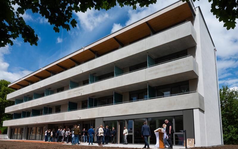 Zum 1. Juli soll der Umzug ins neue Paul-Binder-Haus erfolgen, das am Donnerstag eingeweiht wurde. GB-Fotos: Schmidt/gb