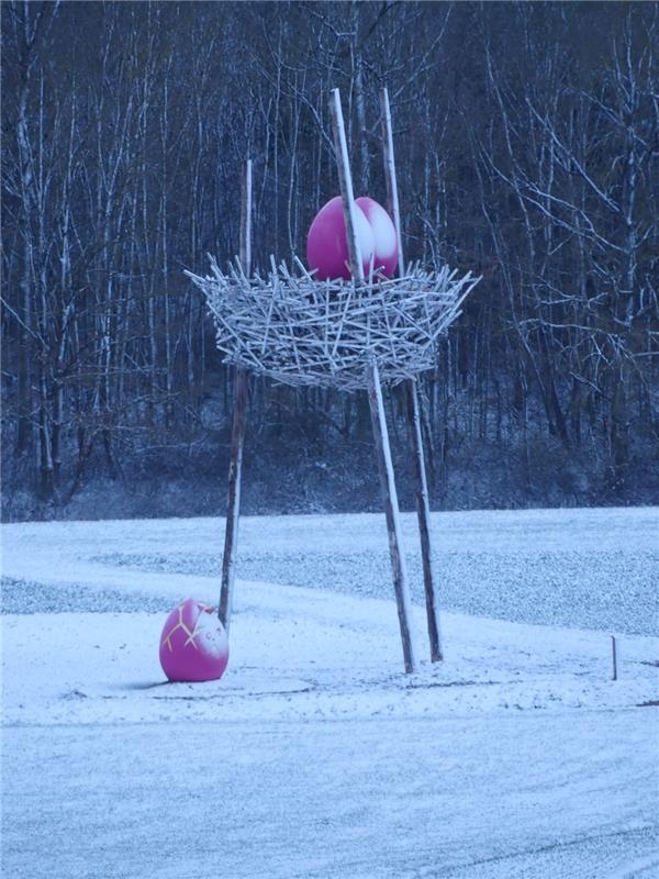 Zum Glück sind farbige Eier im Ehninger Nest, findet die Herrenbergerin Heike Te...