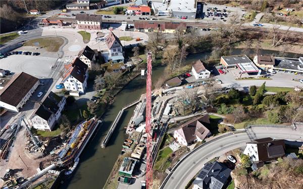 Zusätzliche Streckensperrung wegen Sanierung der Nagoldbrücke