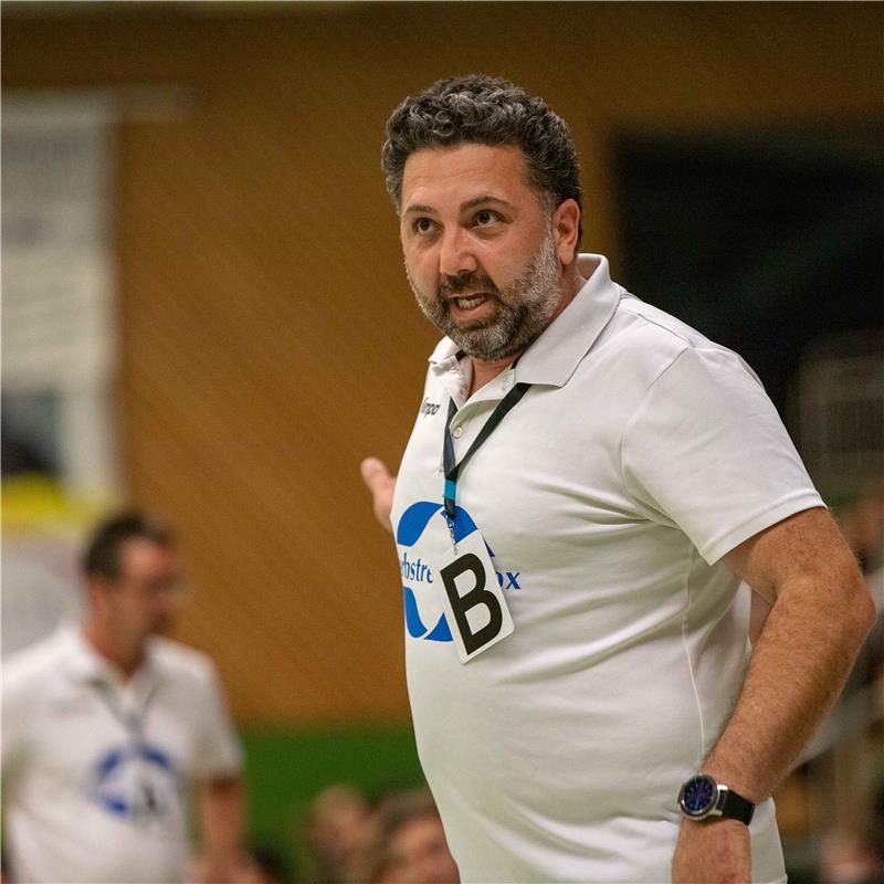 emotionen, Erkan Oez (Trainer HC Neuenbuerg), SG H2Ku Herrenberg - Neuenbuerg 20...