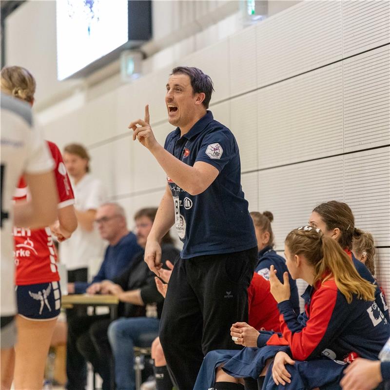 emotionen, Mike Leibssle (Trainer SG H2Ku Herrenberg) / VfL Waiblingen Tigers - ...