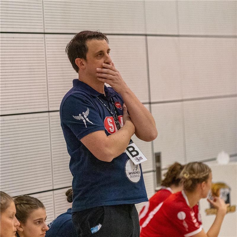 emotionen, Mike Leibssle (Trainer SG H2Ku Herrenberg) / VfL Waiblingen Tigers - ...