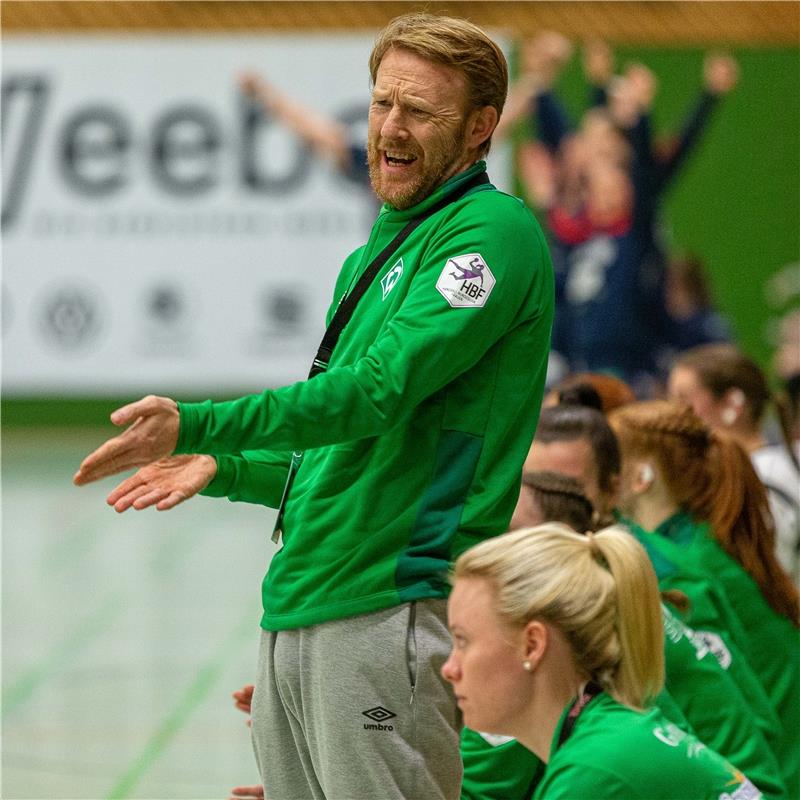 emotionen, Robert Nijdam (Cheftrainer SV Werder Bremen) / SG H2Ku Herrenberg Kut...