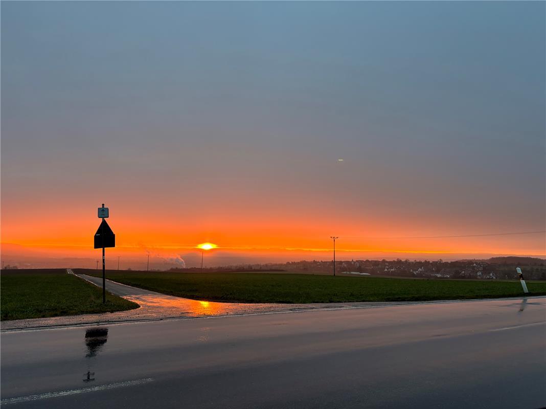 für Insta verwendet. Blick über Haslach.  Von Gerhard Maurer aus Haslach.