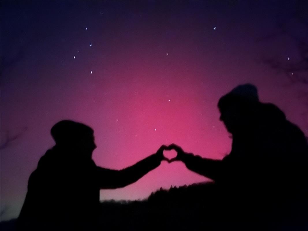 für Insta verwendet. Polarlichter –  Faszinierendes Lichterspiel über dem Schönb...