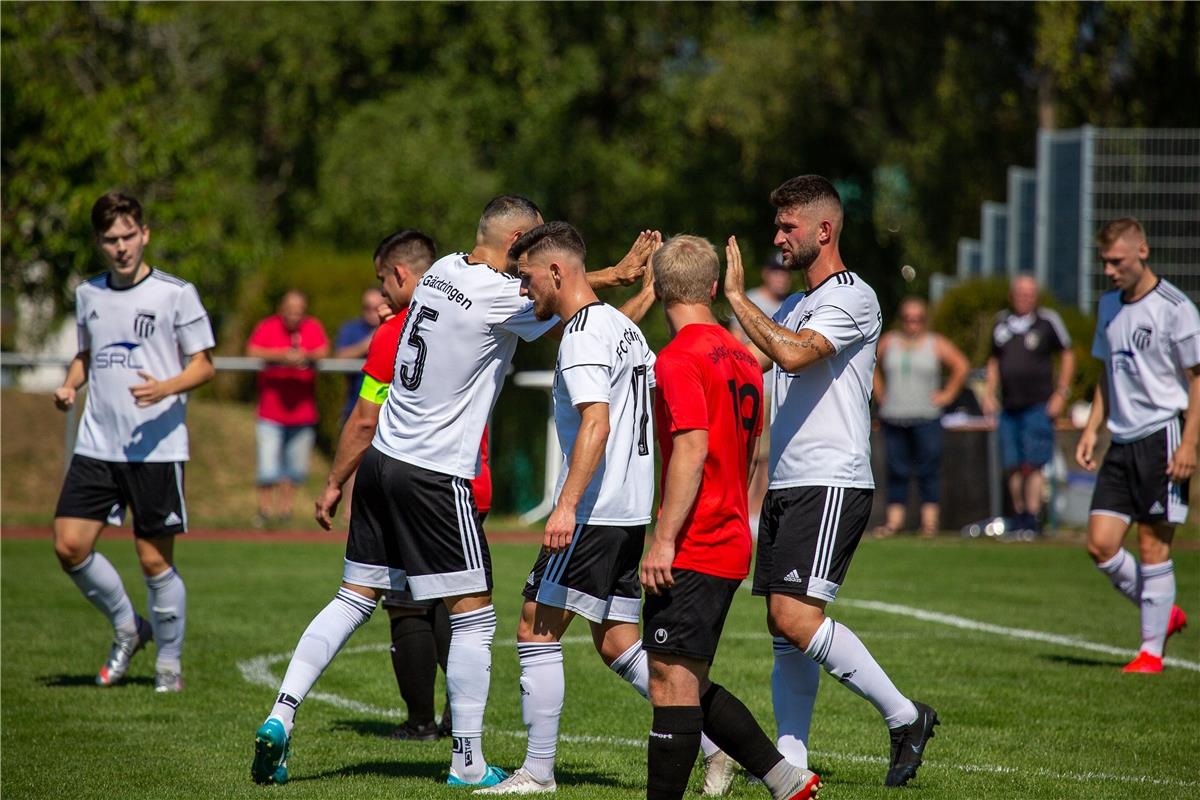 jubel, Tor 0:1 durch Maikel Boric (FC Gaertringen #20), Spvgg Trossingen - FC Ga...