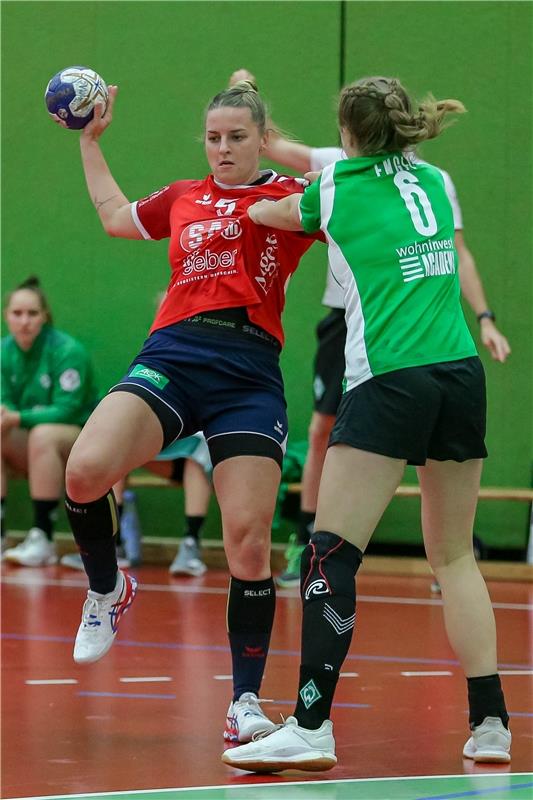 v.li.: Annika Blanke (SG H2Ku Herrenberg, 5) und Nina Engel (SV Werder Bremen, 6...