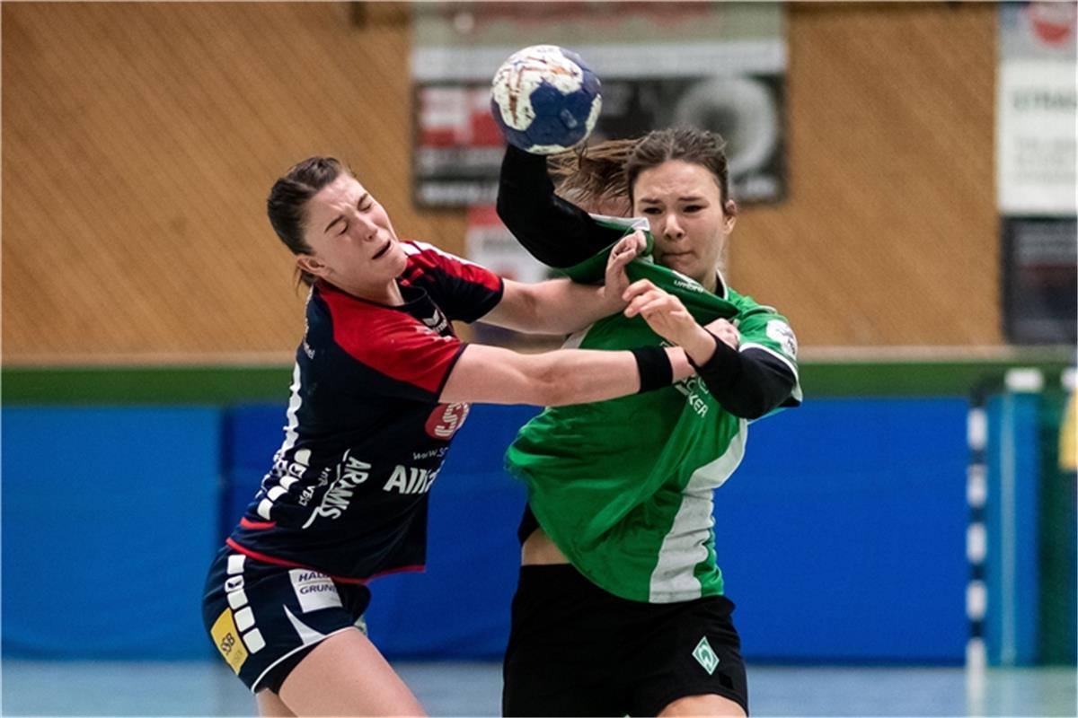 v.li. Lea Neubrander (SG H2Ku Herrenberg Kuties #18), Merle Heidergott (SV Werde...