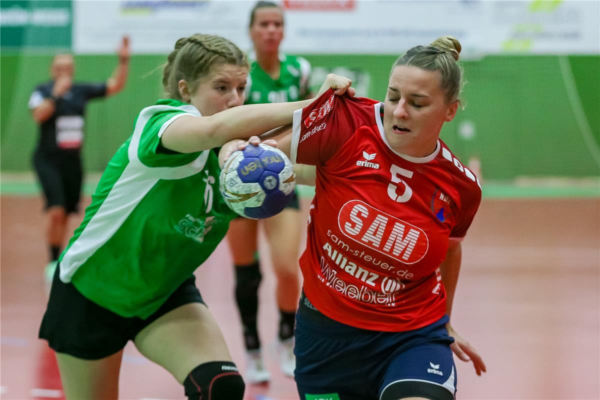 v.li.: Nina Engel (SV Werder Bremen, 6) und Annika Blanke (SG H2Ku Herrenberg, 5...